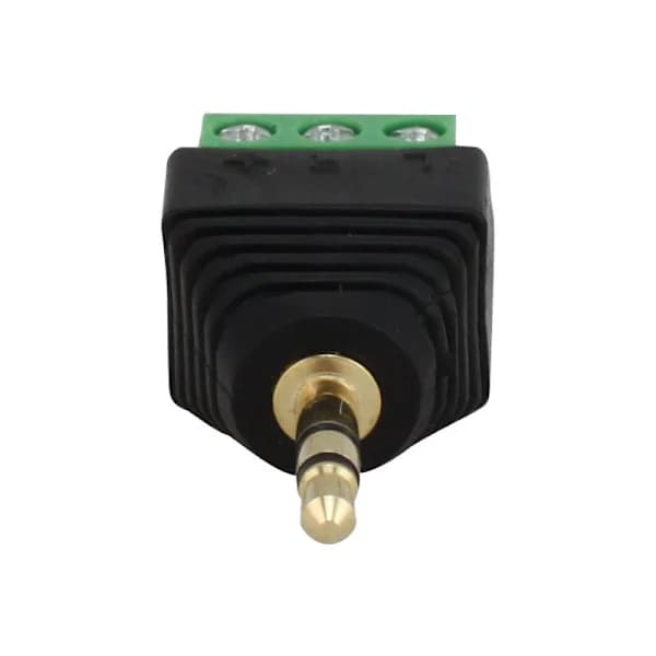 3,5 mm jack til skrueklemmeadapter, stereokabling og IR-forlængerkabel 2 stk