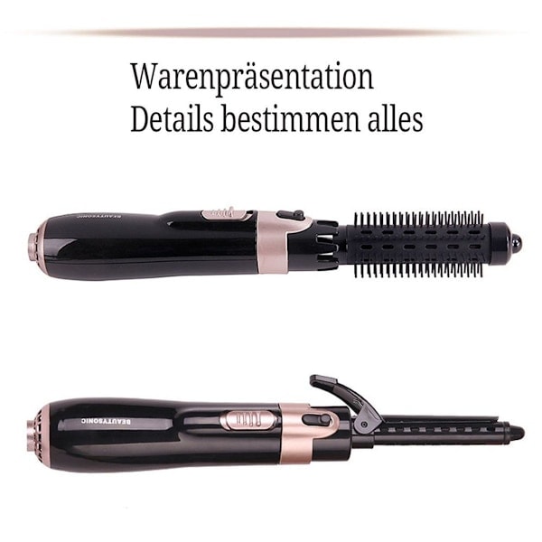 Babyliss roterende varmluftsbørste, fire-i-én, sort KLB