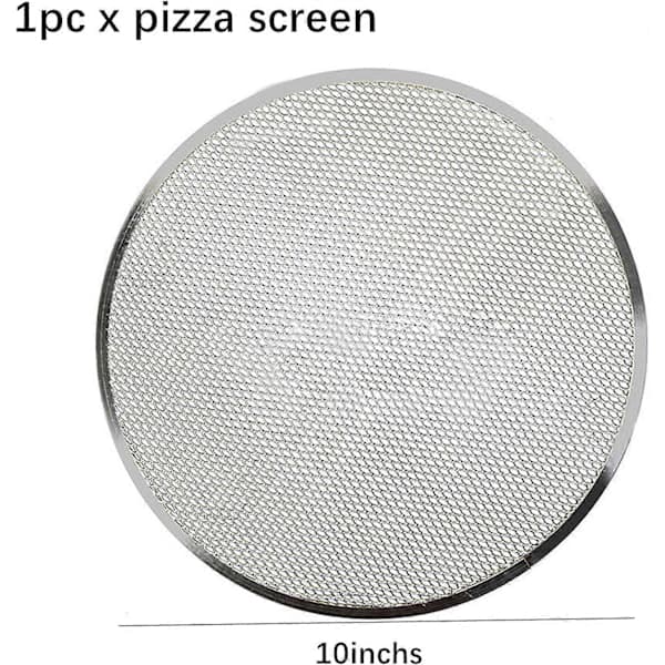 Grill Pizza in Seamless Aluminum (10-Inch), Baking Pan, Kitchen Utensil, Baking Accessory, DIY Tool