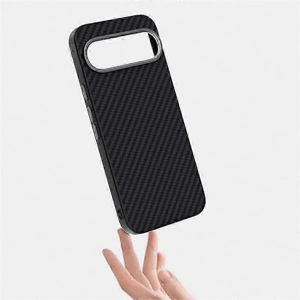Kulfibertekstur Bagside til Pixel 10 Pro / Pixel 10 Cover med MagSafe-kompatibilitet Sort