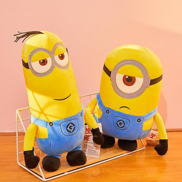 Minions plysjdyr plysjleke Stuart/kevin/bob, Kawaii myk søt sovende plysj senge pute Valentinsdag for barn småbarn 37cm Kevin