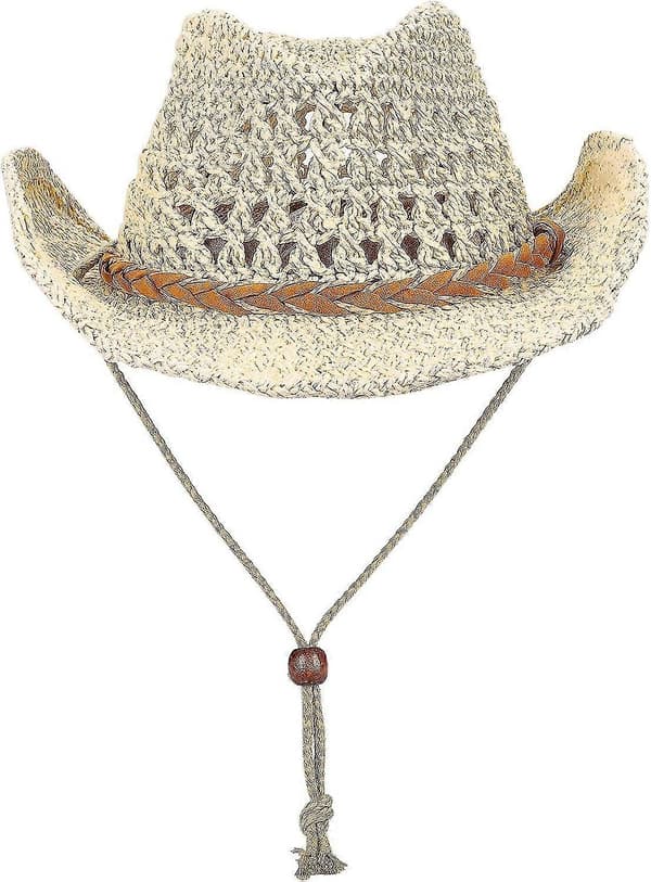 Stråhatt, Matchende Solhatt for Strand, Foreldre-barn (LGL) Beige Child46cm 18.1in