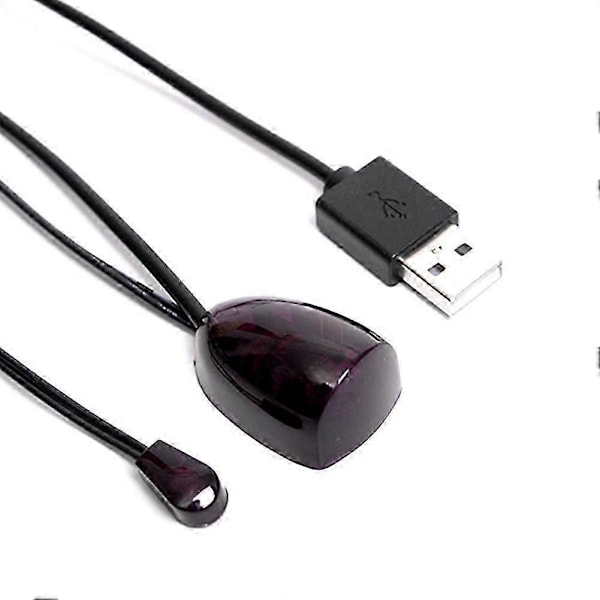 IR-jatkokaapeli infrapuna IR -kaukosäätimen vastaanotin USB IR -vastaanotinadapterilähetin yhteensopiva kaapeli LGL Black