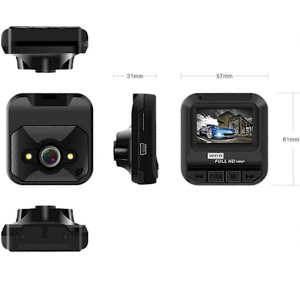 VIOFO A119 V3 Dashcam 2560x1600P 2k med GPS-modul, 24 timmars buffrad parkeringsläge bilkamera endast, Quad HD IMX355 5MP Sensor HDR, Ultra Nig LGL style389