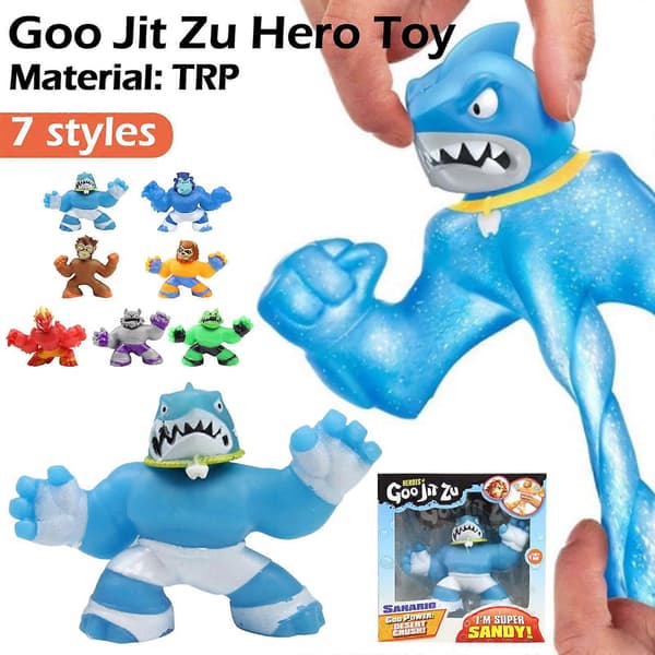 Heroisk Træk Mand Goojit Zu Super Elastisk Action Figur Relief Ælt Stress Legetøj Glad (LGL) A