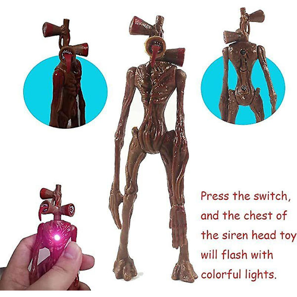4 st Siren Head Figur Set Siren Head Actionfigur Monster Modell Plastleksak