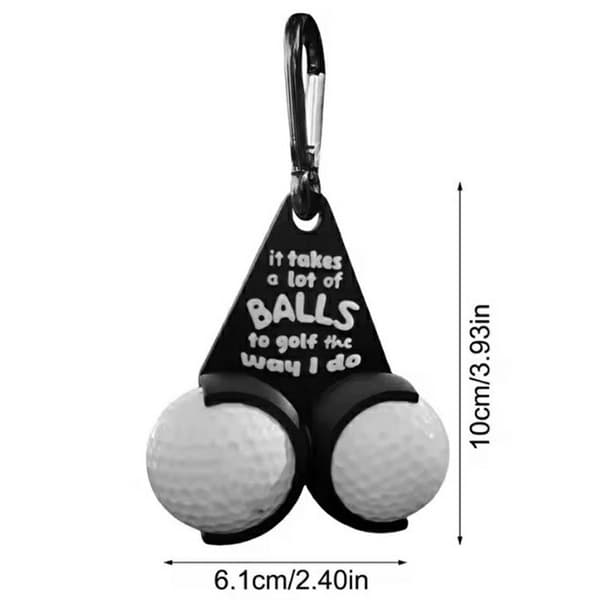 Golfboldholder Sjove Bogstaver Dobbelt Golfbolde Golfgave - Style C