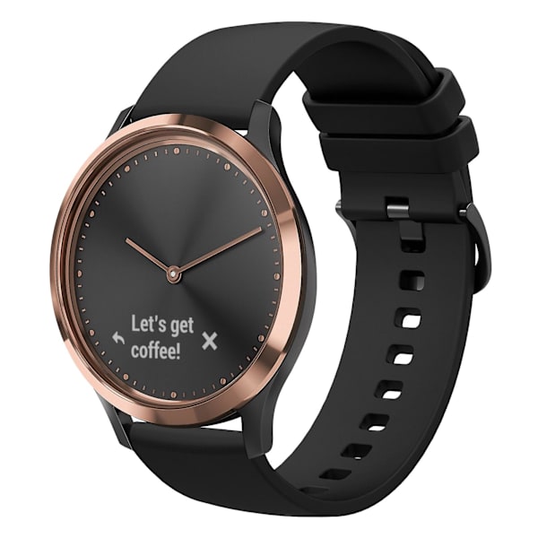 Silikoneurrem til Garmin Vivomove Hr Sport [LGL] Black