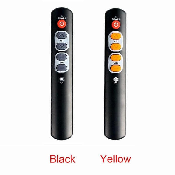 Hjem 6 Taster Fjernkontroll Tilbehør Programmerbar Universal ABS Smart Læring for eldre (LGL) Black