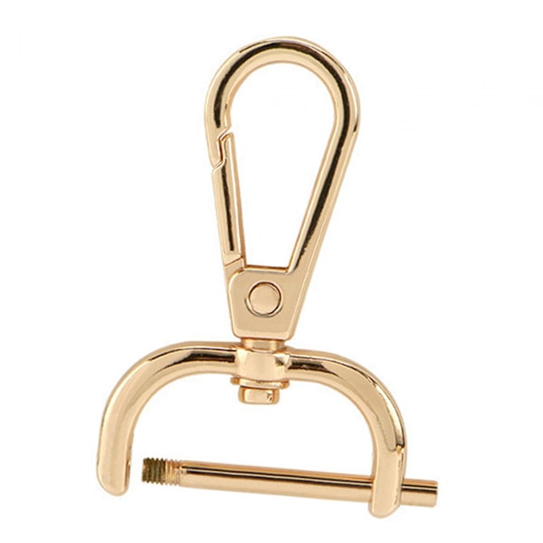 Drejelige karabinhager Udskiftning DIY Håndværk Trigger Clips Drejelige hummerlåse 25mm Guld (LGL)