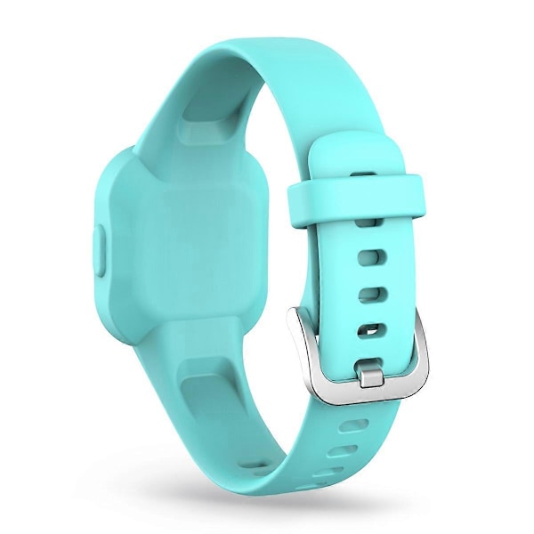 Ensfarvet silikone urrem til Garmin Vivofit jr 3 - LGL Multicolor Mint Green