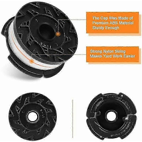 Trådspole för Black and Decker STC1820 STC1820cm STC1840 STC1840epc grästrimmer Gåva till Fmail fri frakt (LGL)