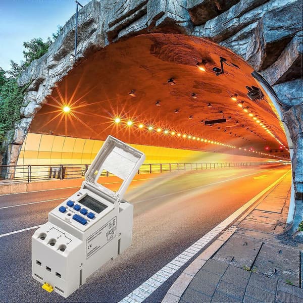 AHC15A Digital Timer, DIN-skenfäste 7 dagars programmerbar digital industriell timerrelä (LGL)