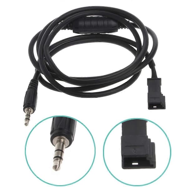 3-benet 3,5 mm Jack AUX Adapter Radio Interface Kabel Til BM54 E39 E46 E53 X5 (LGL)