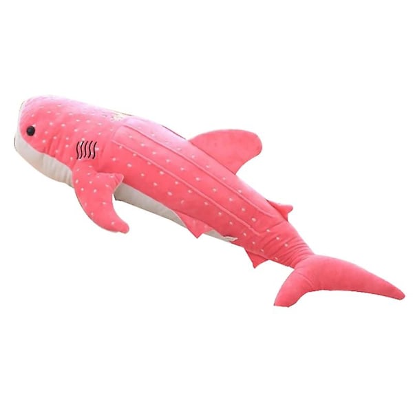 Söt Haj Plyschleksak Stor Fisk Tygdocka Val Fylld Barn Födelsedagspresent LGL Pink 75cm