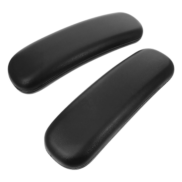 1 Par Stolsarmstöd PU Rullstolsarmstöd Kudde Armbågsstöd För Hemmet LGL Black 24X7CM