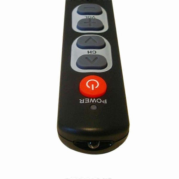 Hjem 6 Taster Fjernkontroll Tilbehør Programmerbar Universal ABS Smart Læring for eldre (LGL) Black