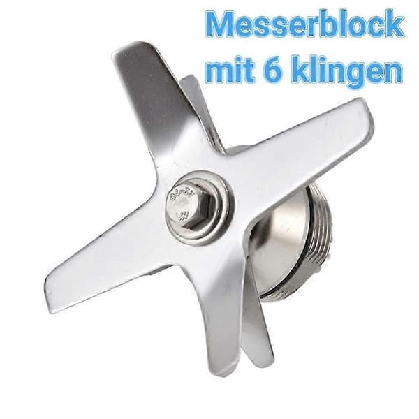 Blenderblade egnet til TWK TM-767 TM-800 -767 -800 Rustfrit stålblad Mixer Reservedele (LGL) Silver