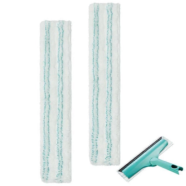 Leifheit 3-i-1 Fönsterputsar Ersättningsöverdrag, Micro Duo Mikrofiber Fönsterputsaröverdrag, Extremt Absorberande och Kraftfull Rengöringssvamp LGL