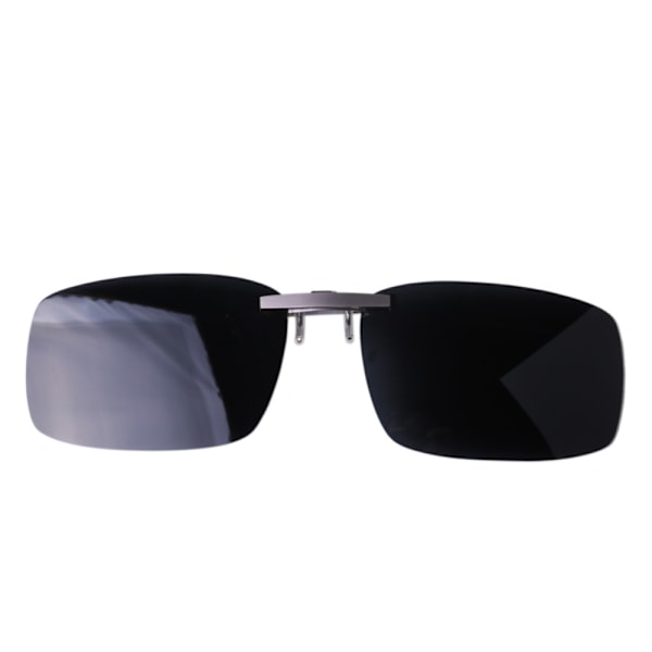 Clip-on solbriller med UV400 beskyttelse og sort linsefarve - Stor (LGL)
