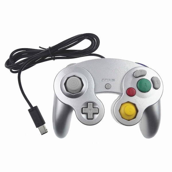 Ny kablet controller-gamepad til Nintendo Gamecube-konsol og Wii U-konsol[GL] silver