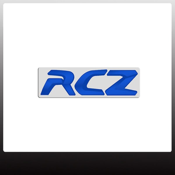 1 stk For Peugeot RCZ Bokstaver klistremerke Bilemblem Logo 3D metall bagasjerom emblem dekorasjon tilbehør Dekorativ styling
