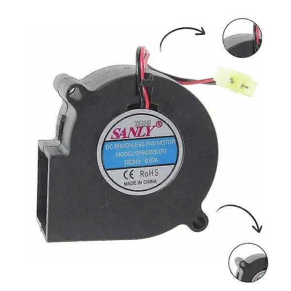 Brandventilator til Dimplex Sf6028sl(r) Elektrisk Brandventilator Motor Dc 24v Optimyst Danville Dnv20ab (LGL)