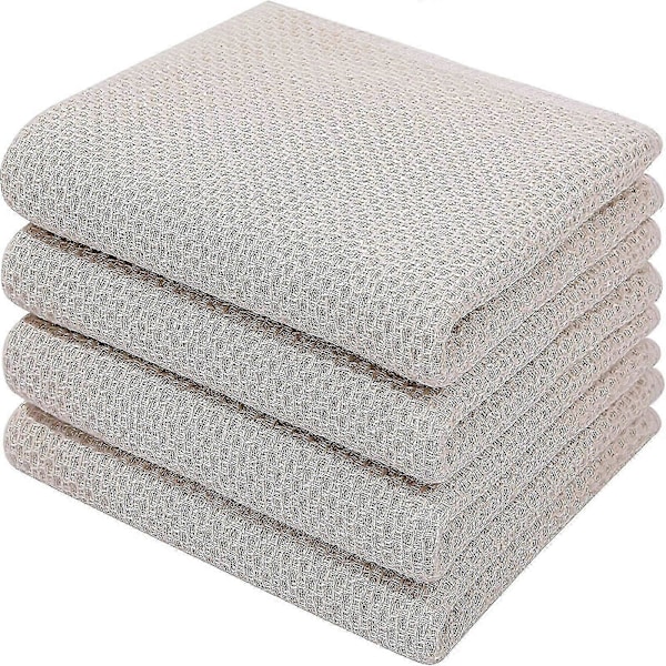 6x Teepyyhkeitä 100% Puuvillaa Pehmeät Teepyyhkeet Keittiöpyyhkeet Astiapyyhkeet Siivousliinat LGL Apricot 34*73cm