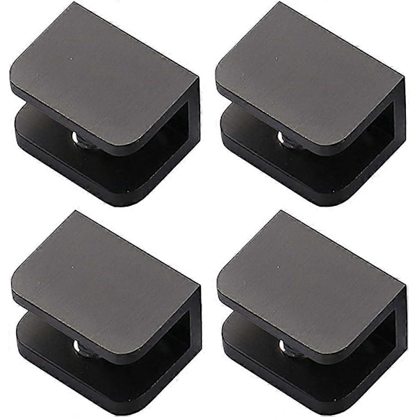 Lasipidike, 4 kpl, ei tarvitse porata lasiin (10–12 mm lasille, musta) LGL