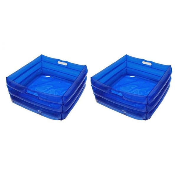 Oppusteligt Fodbad til Pool, Transportabelt Fodbad - Fodbad til Poolstige Over Jord Pool LGL Blue
