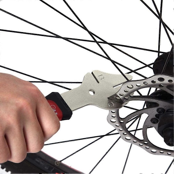 Bremse Skive Retningsværktøj, Rustfrit Stål Cykel Skive Retningsværktøj med Skridsikkert Håndtag (LGL)