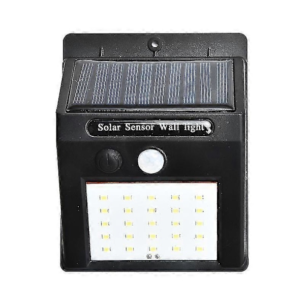 Solarlampa Solar Vägglampa Utomhus Spotlights Solar Trädgårdslampor Solcellsdrivna Kroppssensorlampor LGL