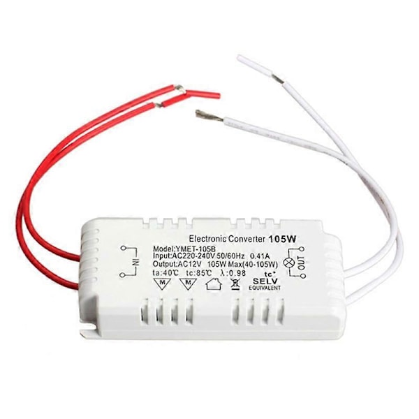 105W 12V Halogen Lys LED Elektronisk Transformer Strømforsyning Driver strømforsyning dc12v (LGL)