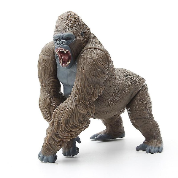 15 cm Gorilla King Kong Action Figur Simulering Djur Pvc Action Figur Serie Leksaksmodell Docka Present för barn brown
