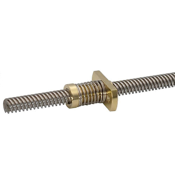 2 st CR10 Z-axel Fjädermutter T8 Anti-Kickback Mässing Eliminera Glapp, för 3D-skrivaruppgradering, 8mm Acme Gängad Stång (LGL)