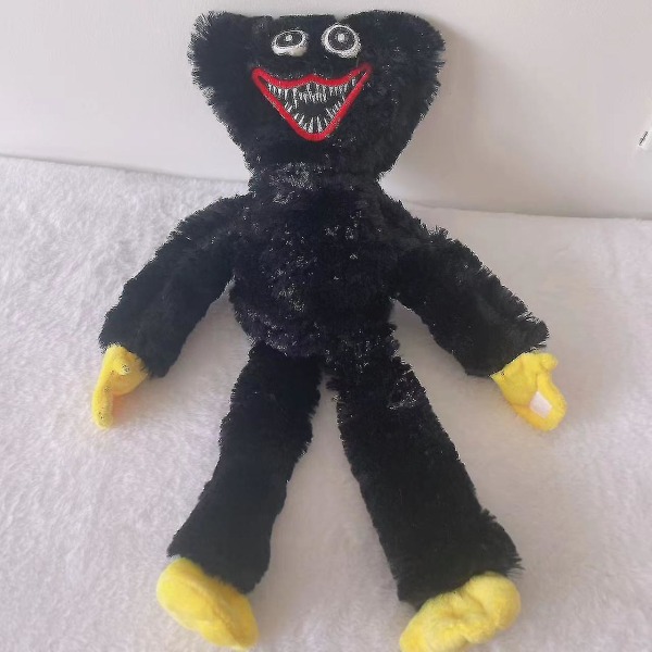 20cm/40cm/80cm/100cm Playtime Plyschleksaksfigur Huggy Wuggy Doll Black 40cm