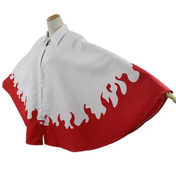 Naruto Shippuden Akatsuki Hokage Robe Kappe Kappe Anime Cosplay Kostume Halloween (LGL) White S