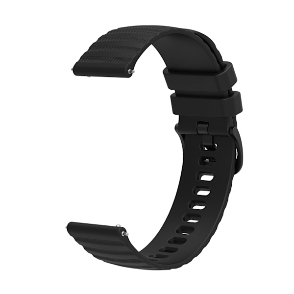 Silikonarmband Svart (LGL) Svart 20 mm