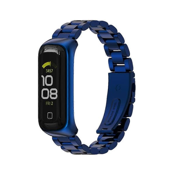 Urrem i rustfrit stål til Samsung Galaxy Fit 2 (LGL) Blue