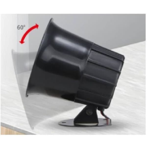 Högpresterande elektronisk siren, 6-12V DC (LGL)