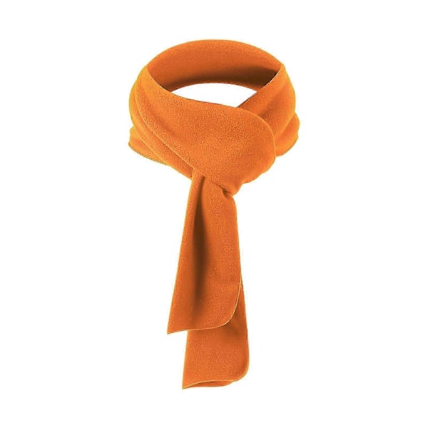 Lång fleecehalsduk för män och kvinnor för vintersporter, lätt, enfärgad, värmande halsskydd, huvudbonad LGL Orange