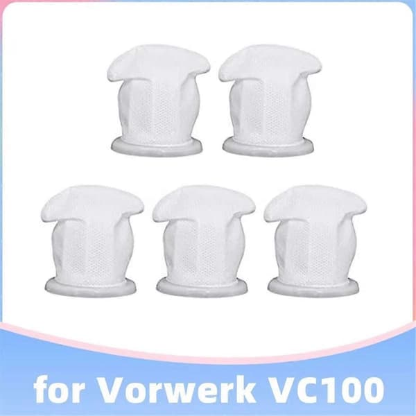 5 stk. egnet til Kobold VC100 støvsugerfilter udskiftning (LGL)