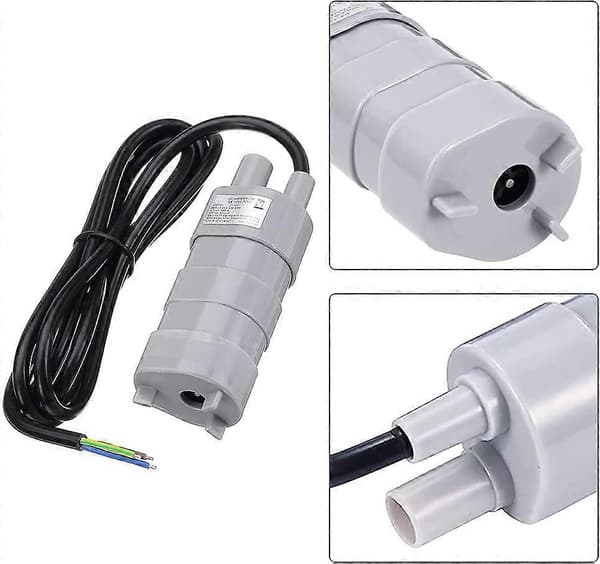 Dränkbar pump, DC 12V Högflödesvattenpump, Dränkbar pump, Färskvattenpump, Båtpump, 840L/H (LGL)