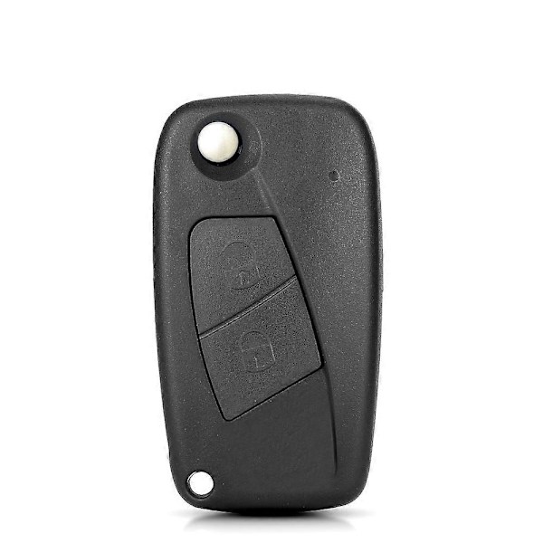 2/3 Knappar Bilnyckelskal För Fiat 500 Punto Stilo Ducato Panda Doblo Bravo Fällbart Fjärrkontroll Nyckelfodral Oskuret Blad LGL 2 Buttons Black