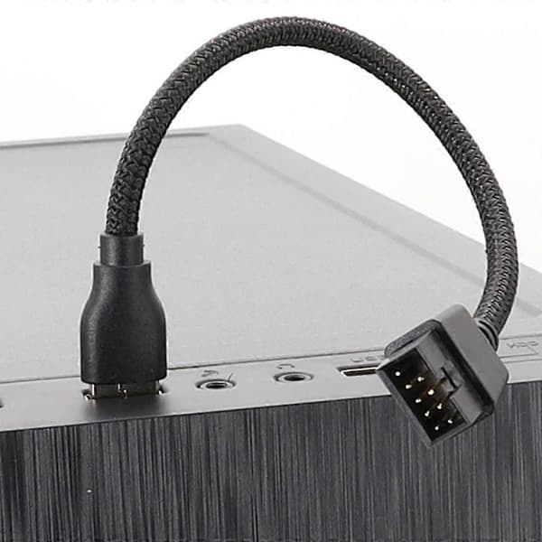 Mainboard Internt Dataforlængerkabel Forbinder USB A-enheder til 9-Pin USB Han (LGL)