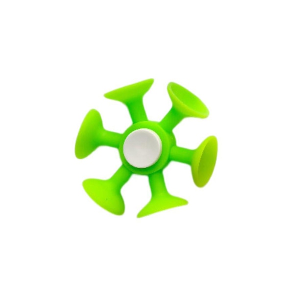 Fidget Spinner Sugkopp Roterbar Nyhet Anti-deform Iögonfallande Stressavlastning Oföränderlig Finger Dynamisk Förändring Gyro Hand Spinner Barnleksak [GGL] Grass  Green