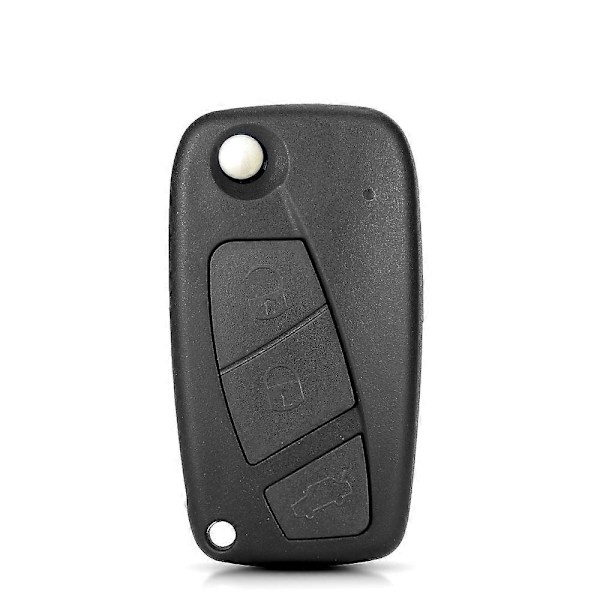 2/3 Knappar Bilnyckelskal För Fiat 500 Punto Stilo Ducato Panda Doblo Bravo Fällbart Fjärrkontroll Nyckelfodral Oskuret Blad LGL 3 Buttons Black