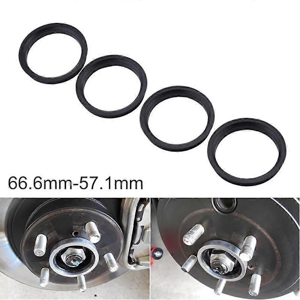 AUTCOAT 4 st/set Automotive Bil Plast Hjulnav Centreringsringar Center Hubringar Borrning 73.1-57.1 66.6-57.1 LGL 67.1-56.6