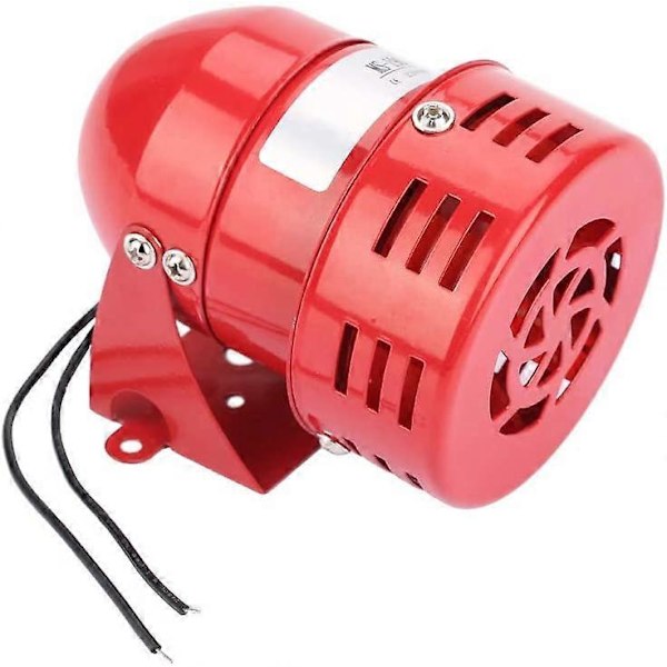 220v Industriel Sirene Motor Alarm, Mini Bil Alarm Ring Metal Motor Alarm 220V 120DB Elektrisk Tyveribeskyttelse MS-190 (Rød) (LGL)