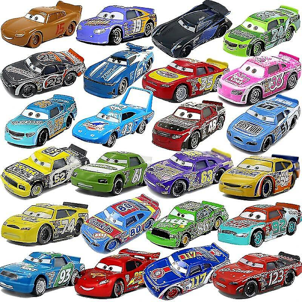 Disney Pixar Cars Toy Story 1 2 3 Toy Piston Cup Racer Lightning Mcqueen Dinocco Jackson Storm Alloy Metal Model Car [LGL]